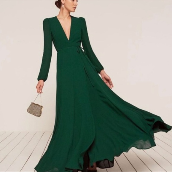 Reformation Milan Herra Carnation dress Maxi USA XS fits small as well - Picture 4 of 11